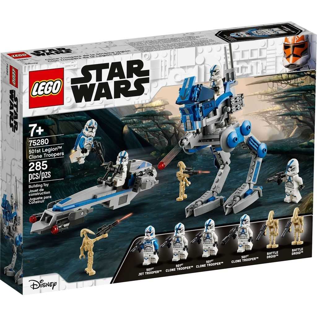 Star Wars Lego Soldados Clon de la Legión 501 Edades 7+ # 75280 Artículo 285 Piezas | UYA-509872